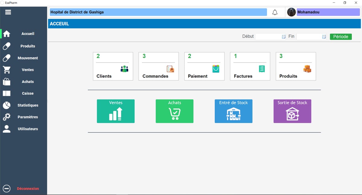 EsaPharm — Gestion de pharmacie