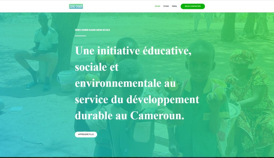 Site de sensibilisation Zero Dinner